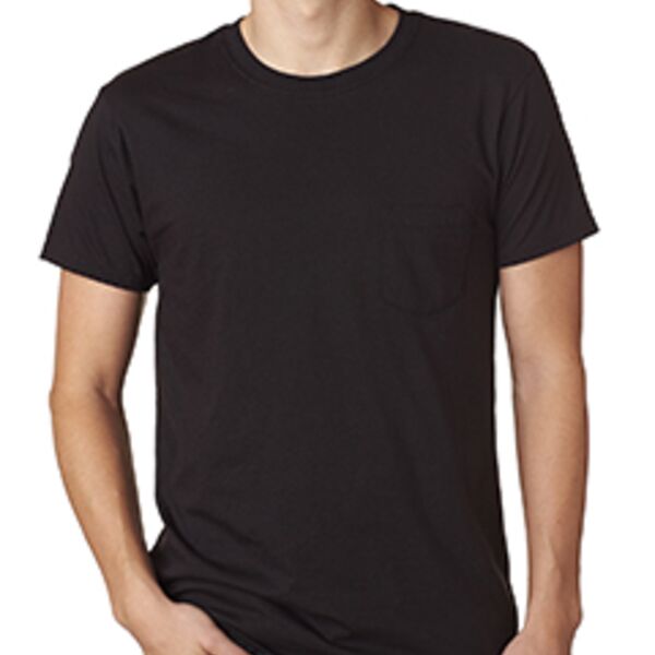 4.5 oz., 100% Ringspun Cotton nano-T® T-Shirt with Pocket Thumbnail