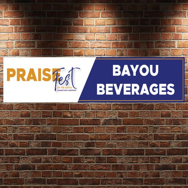 48x15 Festival Booth Sign W/Grommets option Thumbnail