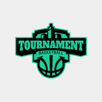Tournament Basketball logo template Thumbnail