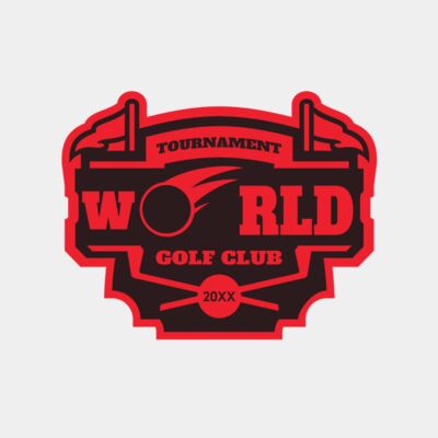 World Tournament Golf club logo template Thumbnail