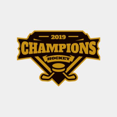 Champions Hockey logo template Thumbnail