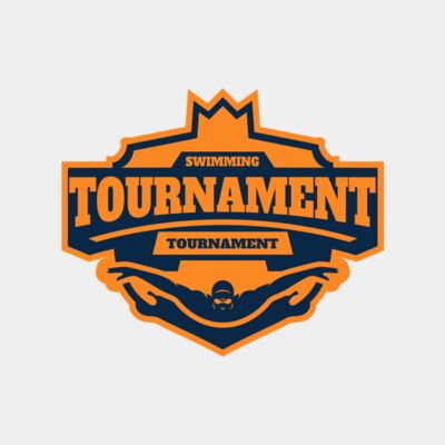 Swimming Tournament logo template Thumbnail