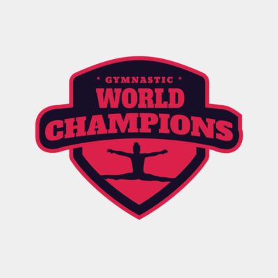 Gymnastic World Champions logo template Thumbnail