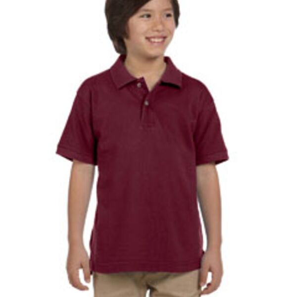 Harriton Youth 6 oz. Ringspun Cotton Piqué Short-Sleeve Polo  Thumbnail