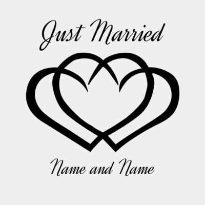 Just Married Hearts Thumbnail