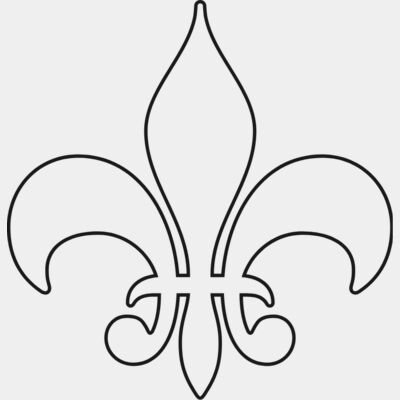 Fleur De Lis 2 Outline Thumbnail