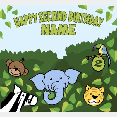 Jungle Birthday Template Thumbnail