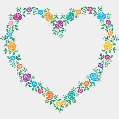 Heart Shaped Flower Frame Thumbnail