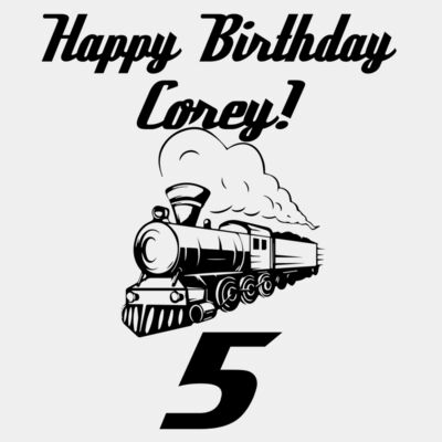 Train Birthday Template Thumbnail