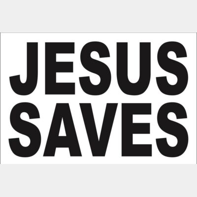 18x12 Jesus Saves 12x18 Thumbnail
