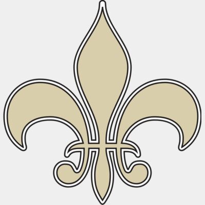 Black and Gold Fleur-de-lis Thumbnail