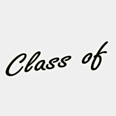 Class of 2021 black with white glow Thumbnail
